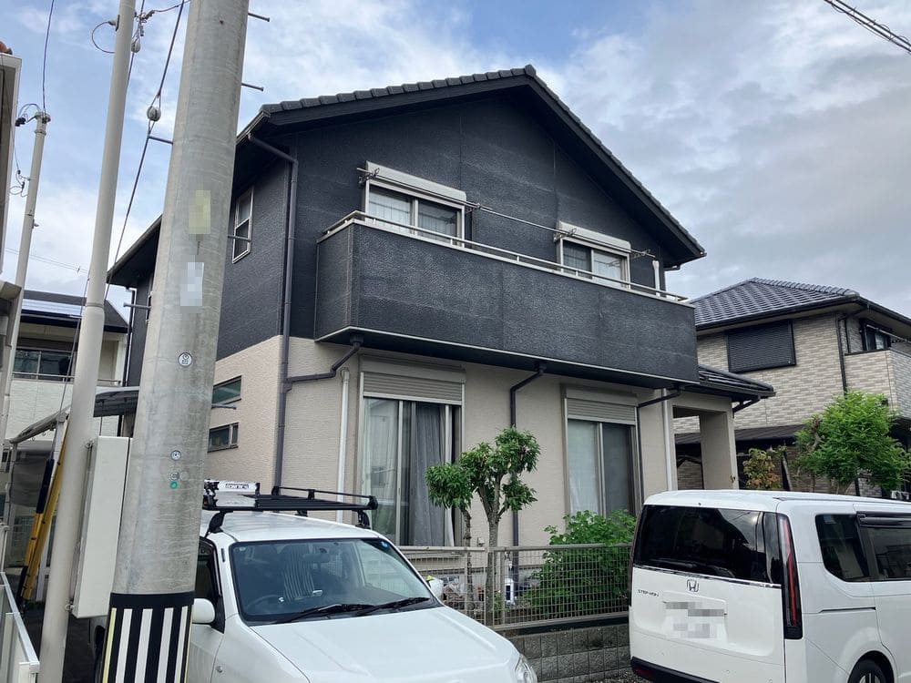 奈良市夢が丘O様_施工前_外壁全体 (2) 奈良市 外壁塗装 リペイント匠