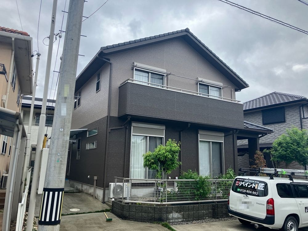 奈良市夢が丘O様_施工後_外壁全体 (1) 奈良市 外壁塗装 リペイント匠