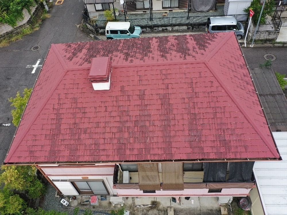 奈良市片田新町M様_施工前_屋根全体 奈良市 外壁塗装 リペイント匠