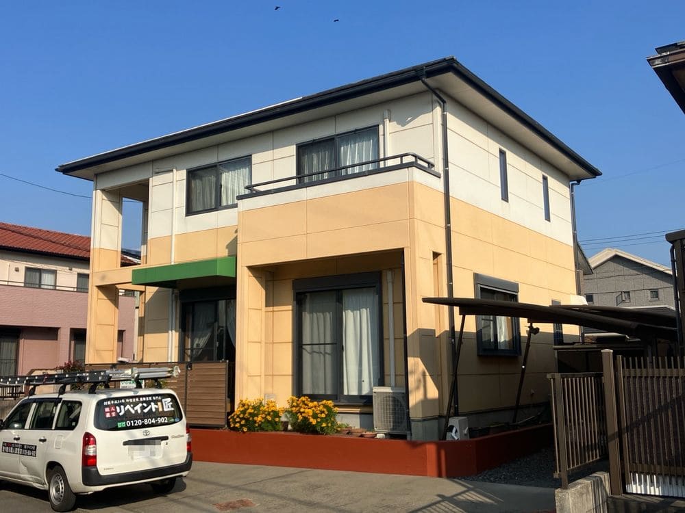 生駒市北玉垣町F様_施工前_外壁全体 (1) 生駒市 外壁塗装 リペイント匠