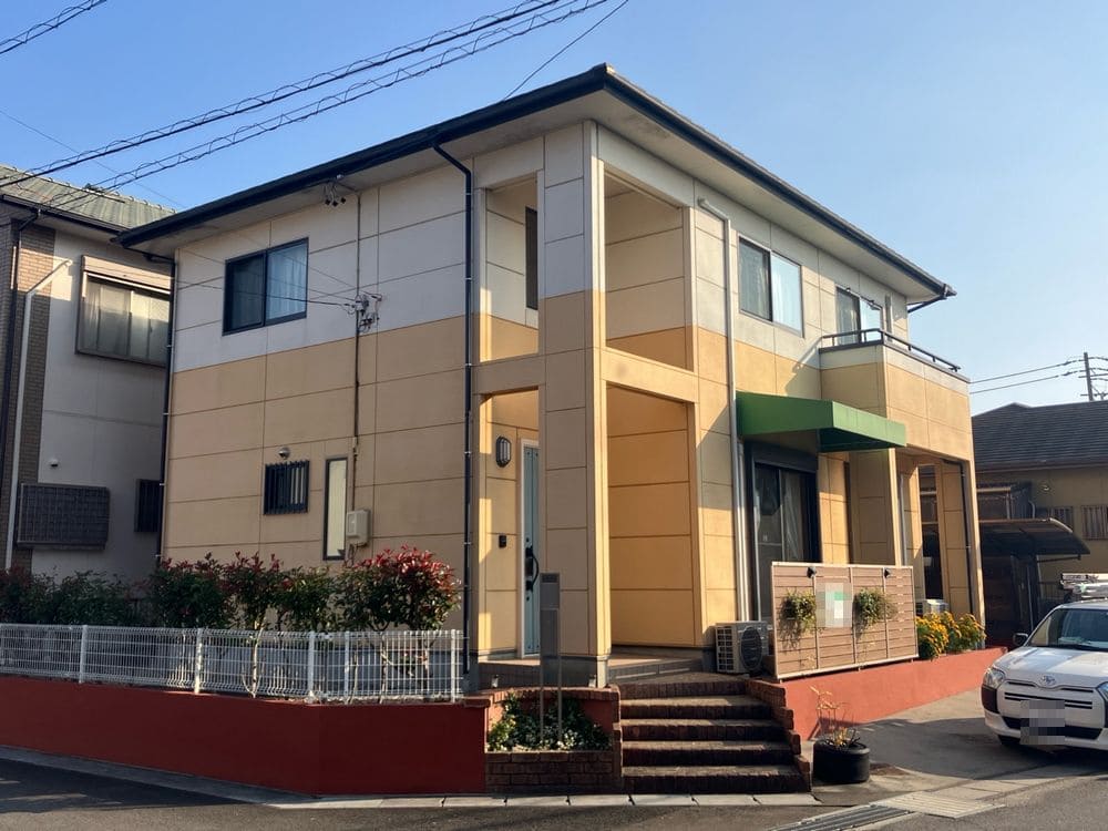 生駒市北玉垣町F様_施工前_外壁全体 (2) 生駒市 外壁塗装 リペイント匠