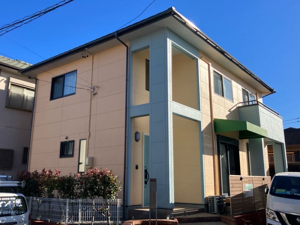 生駒市北玉垣町F様_施工後_外壁全体 (2) 生駒市 外壁塗装 リペイント匠