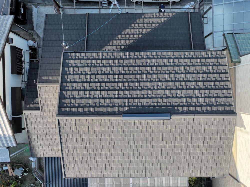 生駒市国府町I様_施工後_屋根全体 (1) 生駒市 屋根工事 リペイント匠