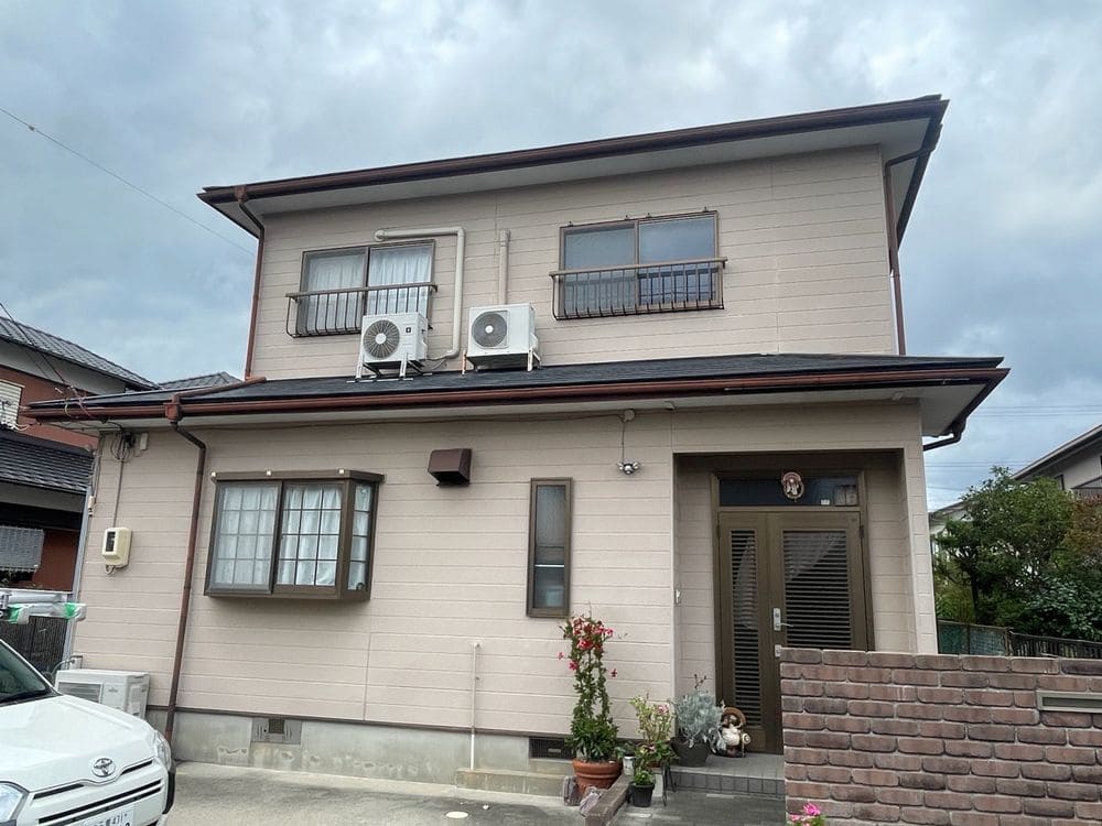 生駒市東磯山K様_施工前_外壁全体 (1) 生駒市 外壁塗装 リペイント匠