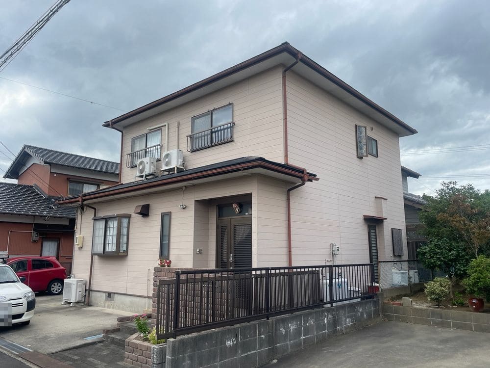 生駒市東磯山K様_施工前_外壁全体 (2) 生駒市 外壁塗装 リペイント匠