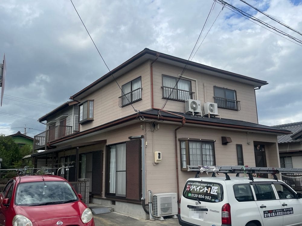 生駒市東磯山K様_施工前_外壁全体 (3) 生駒市 外壁塗装 リペイント匠