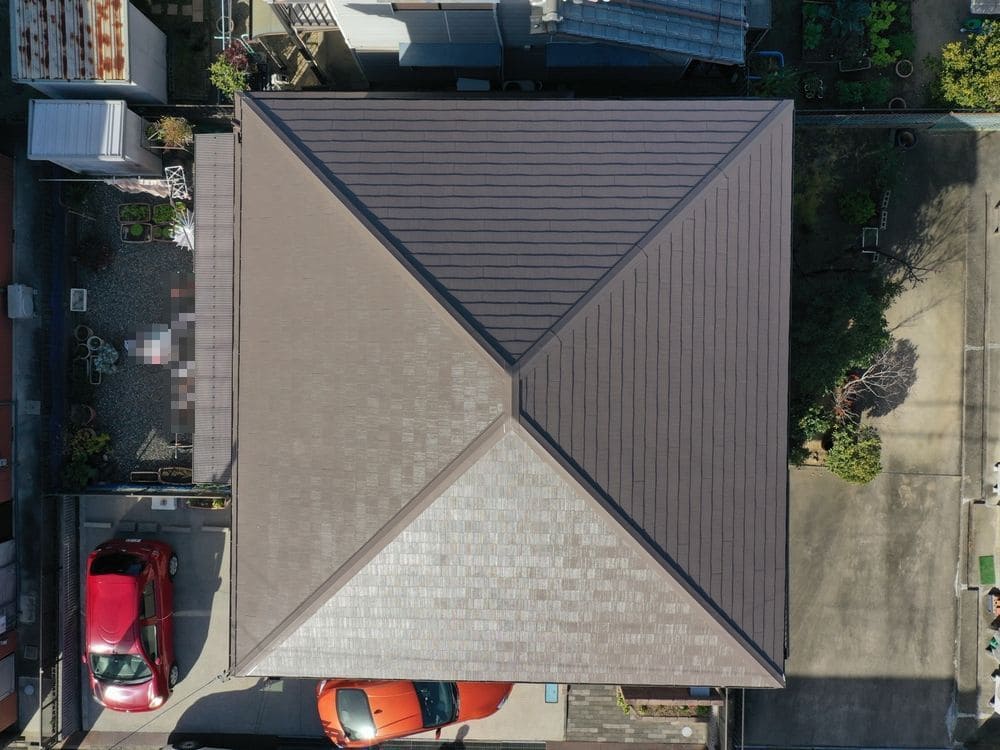 生駒市東磯山K様_施工後_屋根全体 生駒市 外壁塗装 リペイント匠