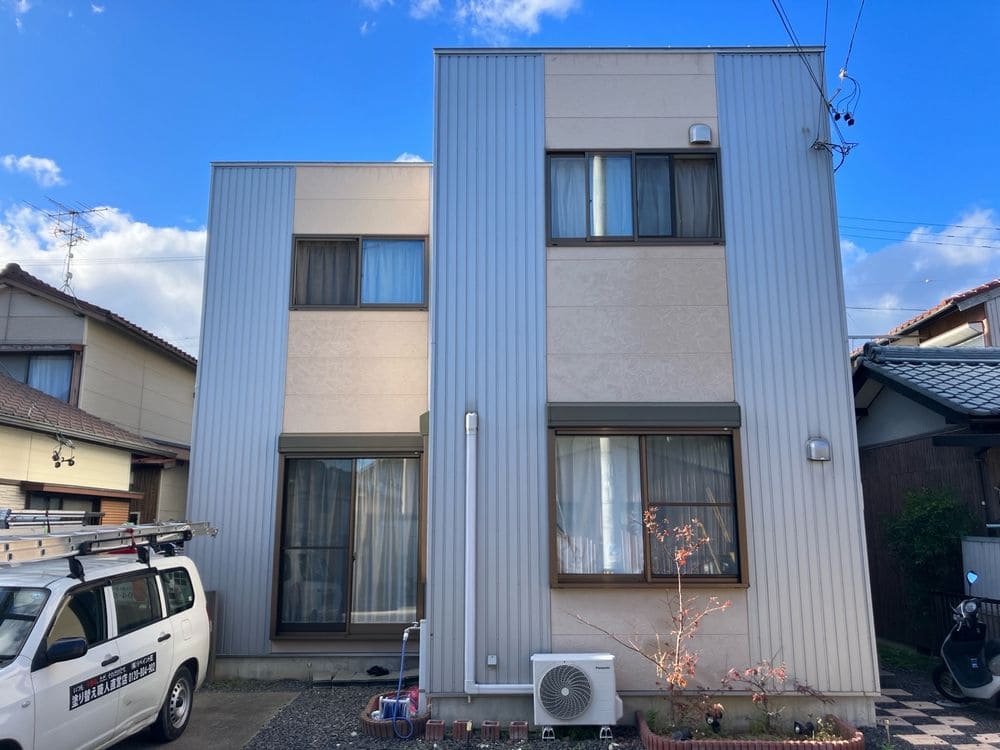 生駒市白子N様_施工前_外壁全体 (2) 生駒市 外壁塗装 リペイント匠