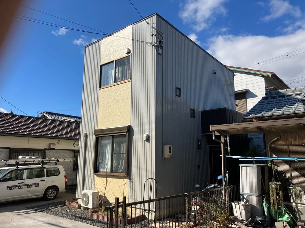 生駒市白子N様_施工後_外壁全体 (1) 生駒市 外壁塗装 リペイント匠
