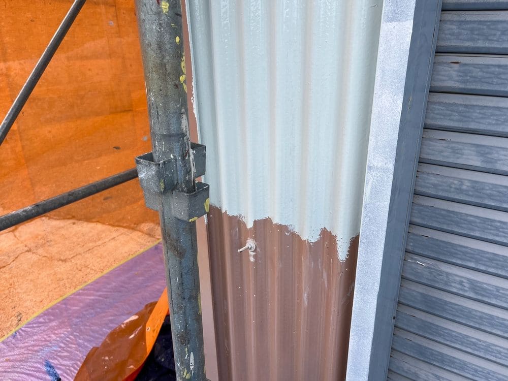 生駒市秋永町I様_中塗り_外壁塗装 生駒市 外壁塗装 リペイント匠
