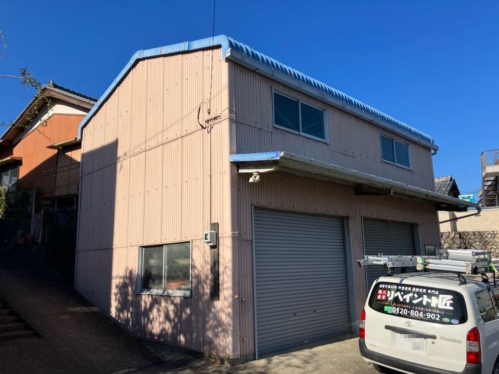 生駒市秋永町I様_施工前_外壁全体 (3) 生駒市 外壁塗装 リペイント匠