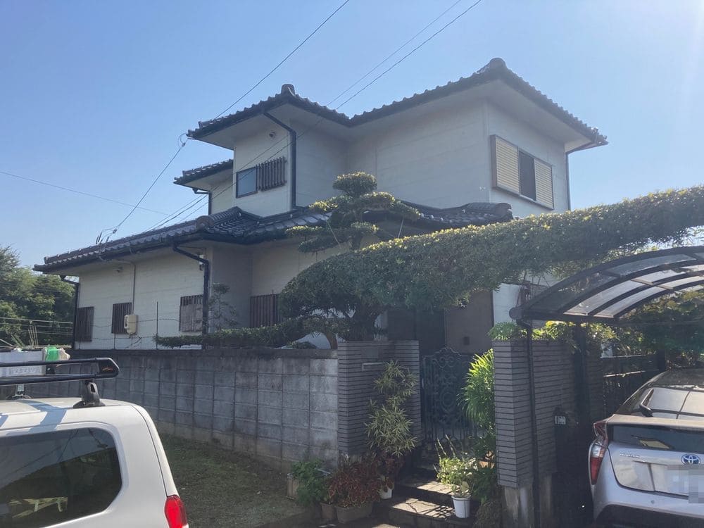 奈良市牧町I様_施工前_外壁全体 (3) 奈良市 外壁塗装 リペイント匠