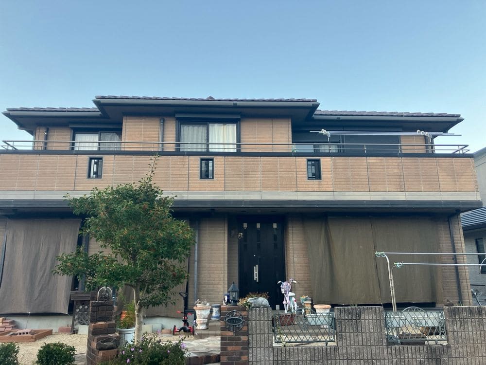 生駒市郡山M様_施工前_外壁全体 (3) 生駒市 外壁塗装 リペイント匠