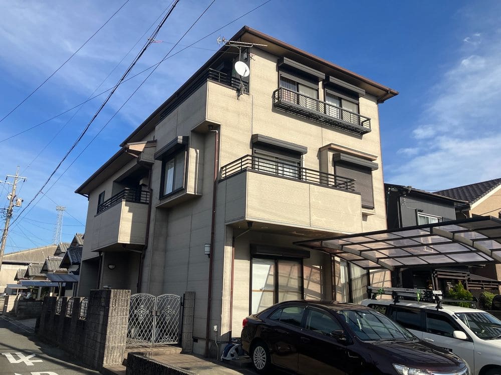 H様橿原市_施工前_外壁全体(2) 橿原市 外壁塗装 リペイント匠