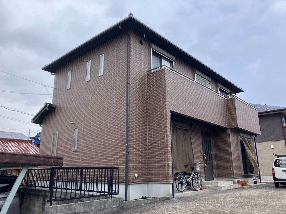 奈良市別名I様_施工前_外壁全体 (1) 奈良市 外壁塗装 リペイント匠