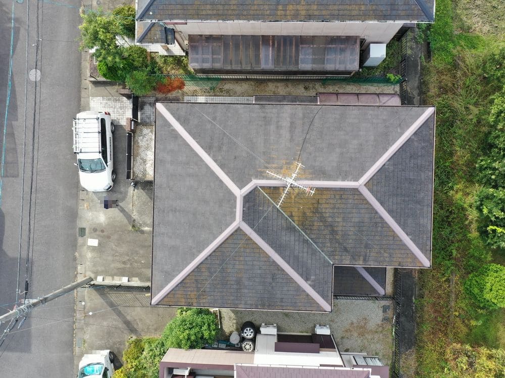 屋根施工前 生駒市 外壁塗装 リペイント匠