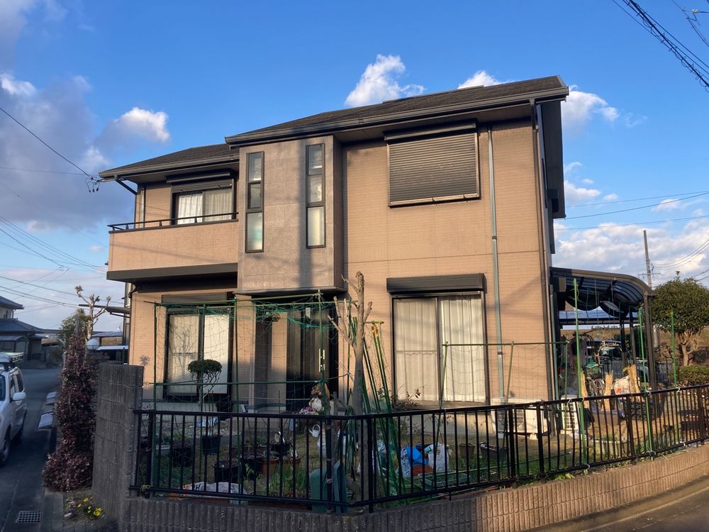 奈良市一志町H様_施工前_外壁全体 (2) 奈良市 外壁塗装 リペイント匠