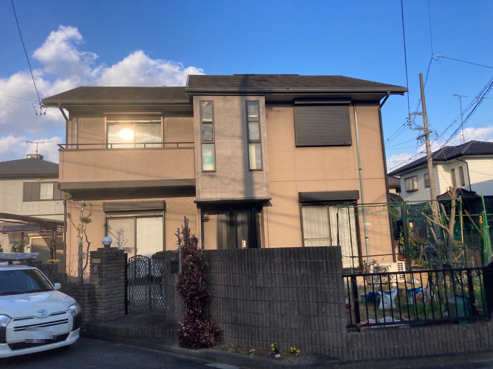 奈良市一志町H様_施工前_外壁全体 (3) 奈良市 外壁塗装 リペイント匠
