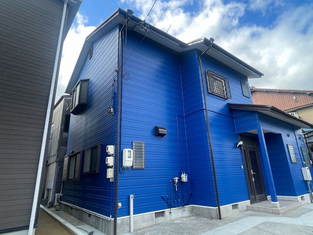 生駒市寺家T様_施工後_外壁全体 (1) 生駒市 外壁塗装 リペイント匠