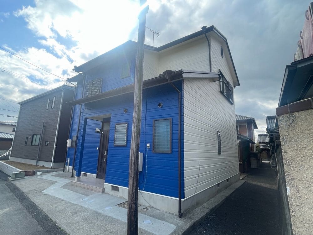 生駒市寺家T様_施工後_外壁全体 (2) 生駒市 外壁塗装 リペイント匠