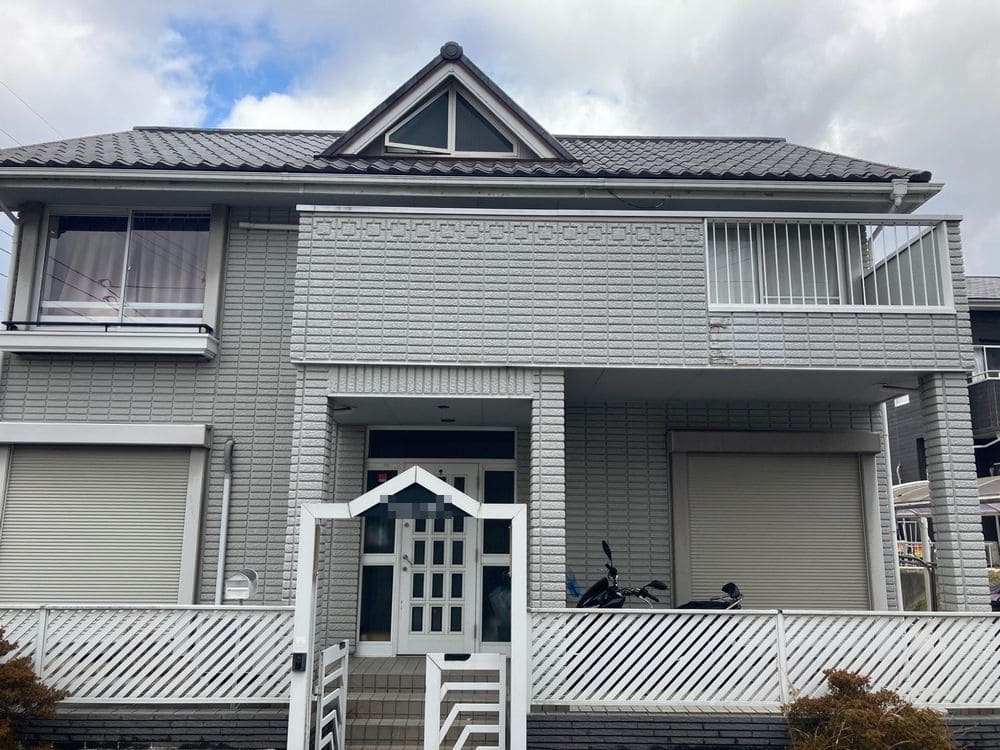 橿原市桐ヶ丘T様_施工前_外壁全体 (2) 橿原市 外壁塗装 リペイント匠