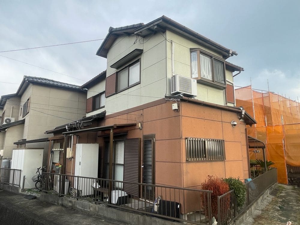 奈良市西阿倉川M様_施工前_外壁全体 (1) 奈良市 外壁塗装 リペイント匠