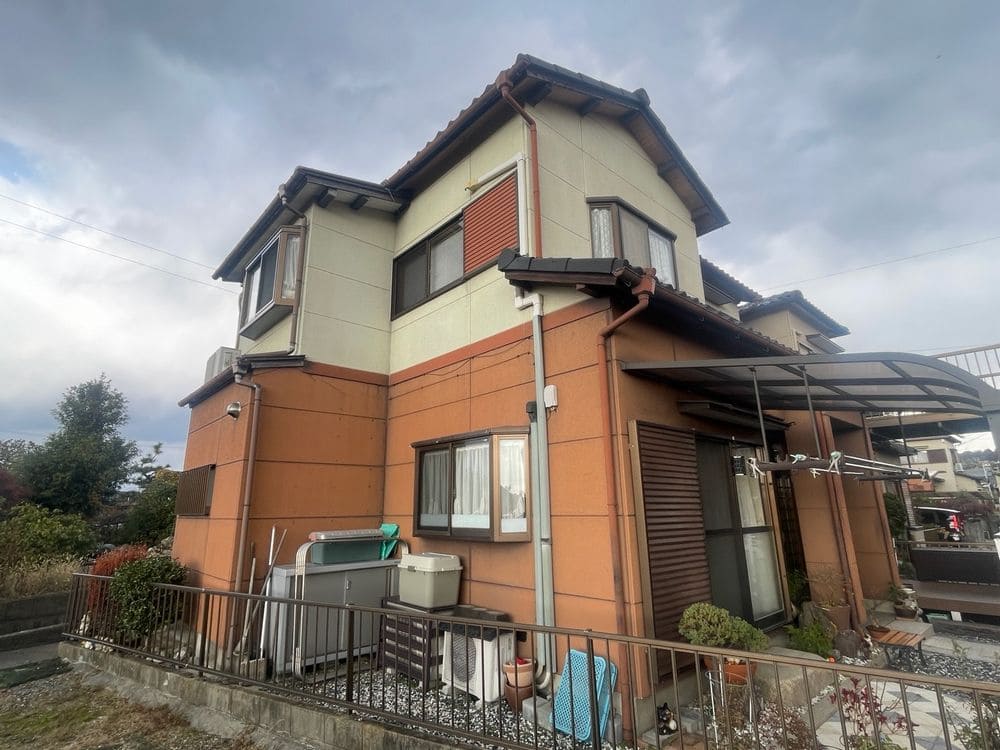 奈良市西阿倉川M様_施工前_外壁全体 (3) 奈良市 外壁塗装 リペイント匠
