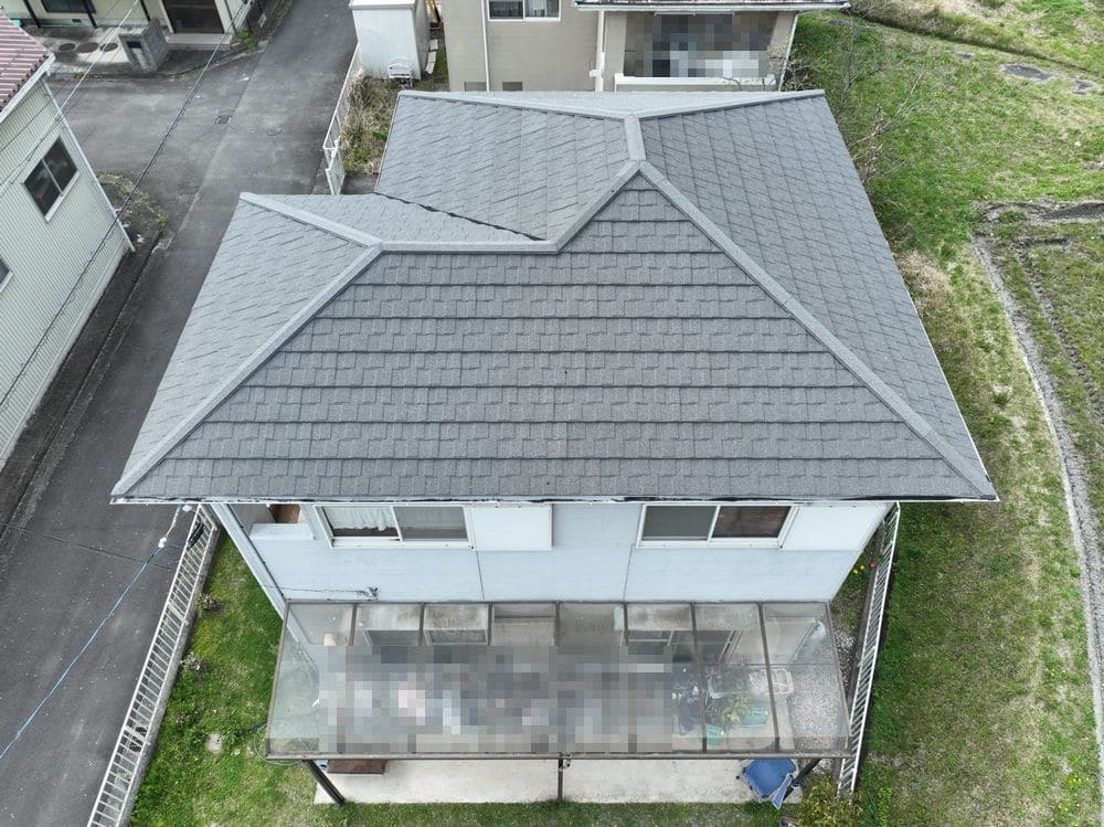 橿原市阿保S様_施工後_屋根全体 (2) 橿原市 屋根工事 リペイント