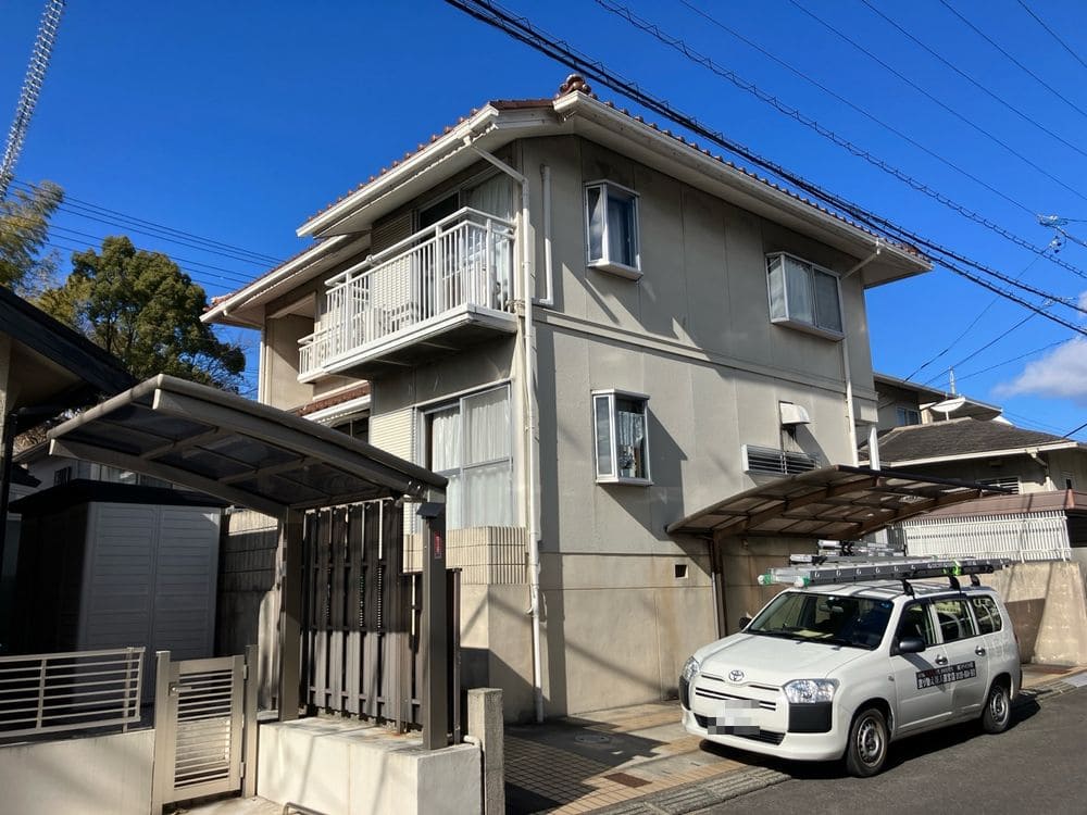 施工前_外壁全体 (3) 奈良市 外壁塗装 リペイント匠