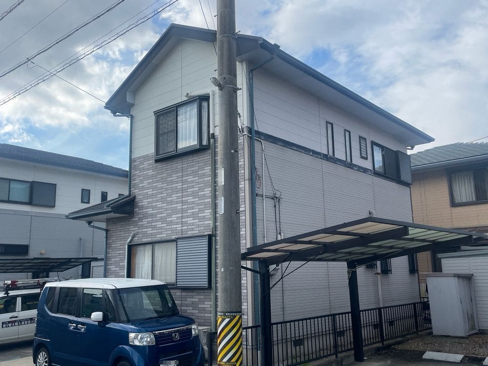 生駒市大池K様(2)_施工前_外壁全体 生駒市 外壁塗装 リペイント匠