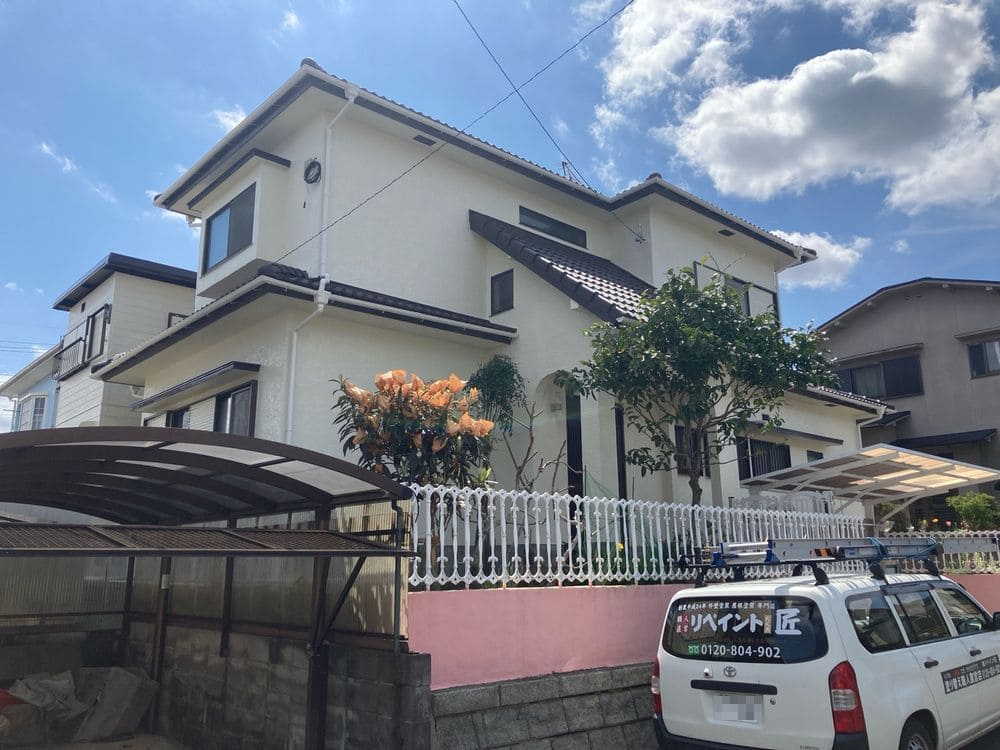 橿原市さつき台K様_施工後_外壁全体2 橿原市 外壁塗装 リペイント匠イント匠