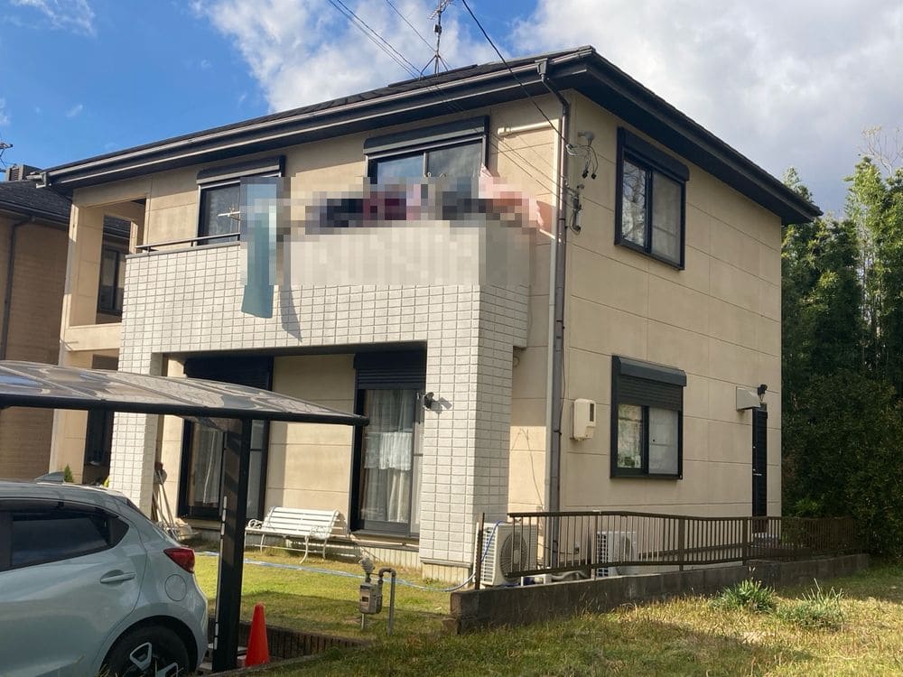 橿原市Y様_施工前_外壁全体 (2) 伊賀橿原市 外壁塗装 リペイント匠