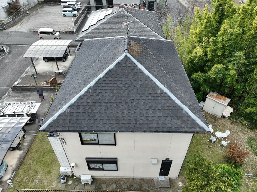 橿原市Y様_施工前_屋根全体 伊賀橿原市 屋根工事 リペイント匠