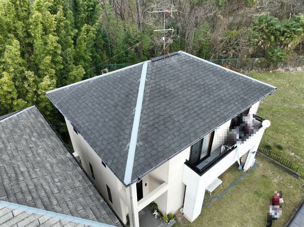 橿原市Y様_施工前_屋根全体 (2) 伊賀橿原市 屋根工事リペイント匠