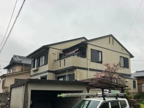 施工前_外壁全体-2-6-500x375 生駒市 外壁塗装 リペイント匠