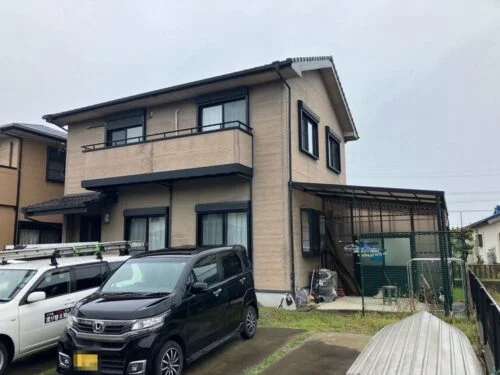 施工前_外壁全体-7-500x375 生駒市 外壁塗装 リペイント匠
