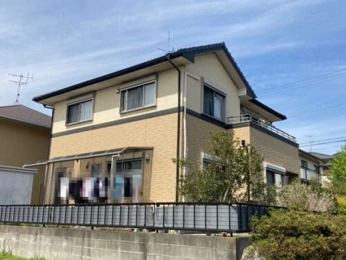 橿原市N様_施工前_外壁全体-2-1-500x375 橿原市 外壁塗装 リペイント匠