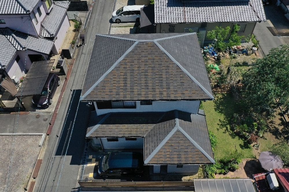 奈良市T様_施工前_屋根全体2 奈良市 屋根工事 リペイント匠