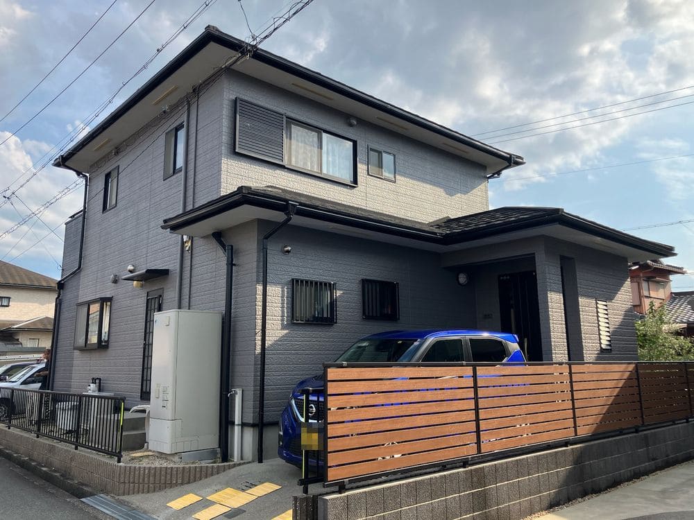奈良市T様_施工後_外壁全体 (2) 奈良市 外壁塗装 リペイント匠