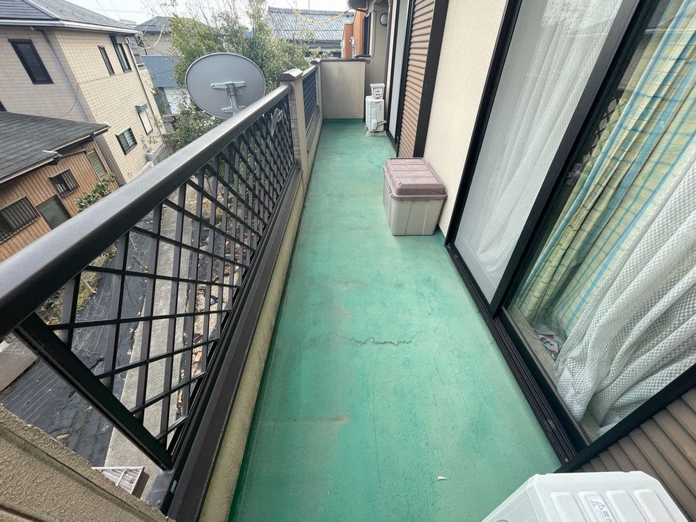 生駒市O様_施工前_ベランダ 生駒市 防水工事 リペイント匠