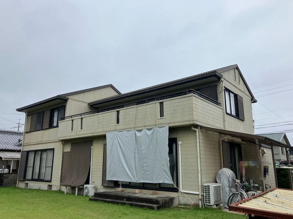 奈良市H様_施工前_外壁全体 (2) 奈良市 外壁塗装 リペイント匠