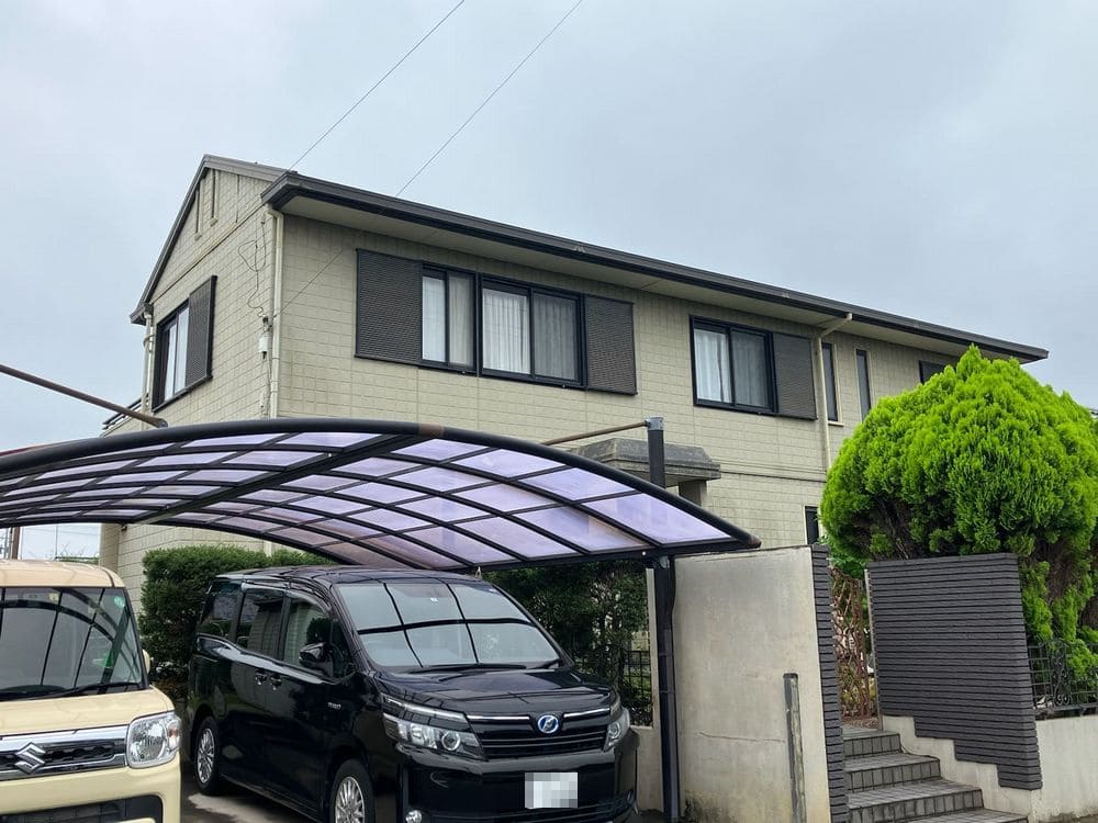 奈良市H様_施工前_外壁全体 (3) 奈良市 外壁塗装 リペイント匠