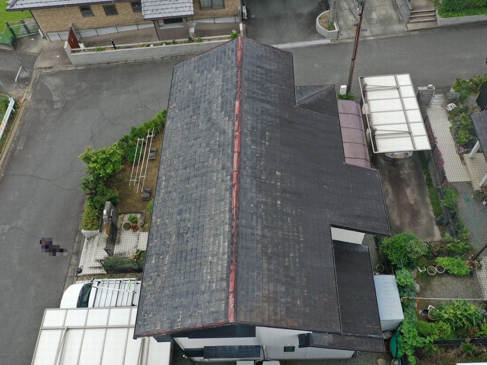 奈良市N様_施工前_屋根全体2 奈良市 外壁塗装 リペイント匠
