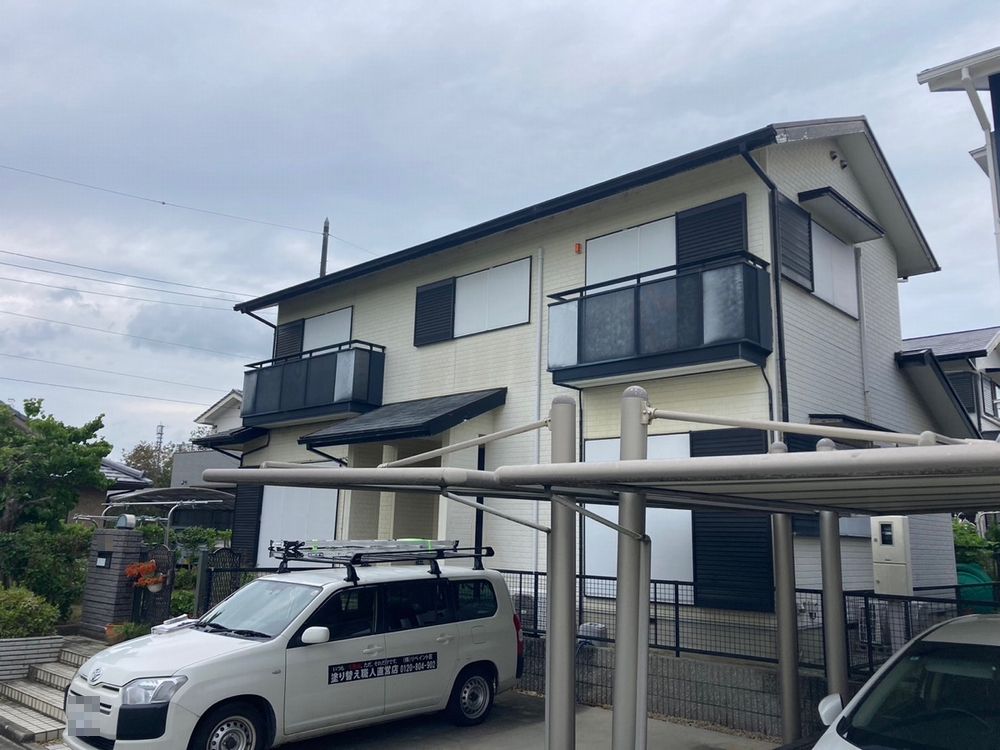 奈良市N様_施工前_外壁全体 (3) 奈良市 外壁塗装 リペイント匠
