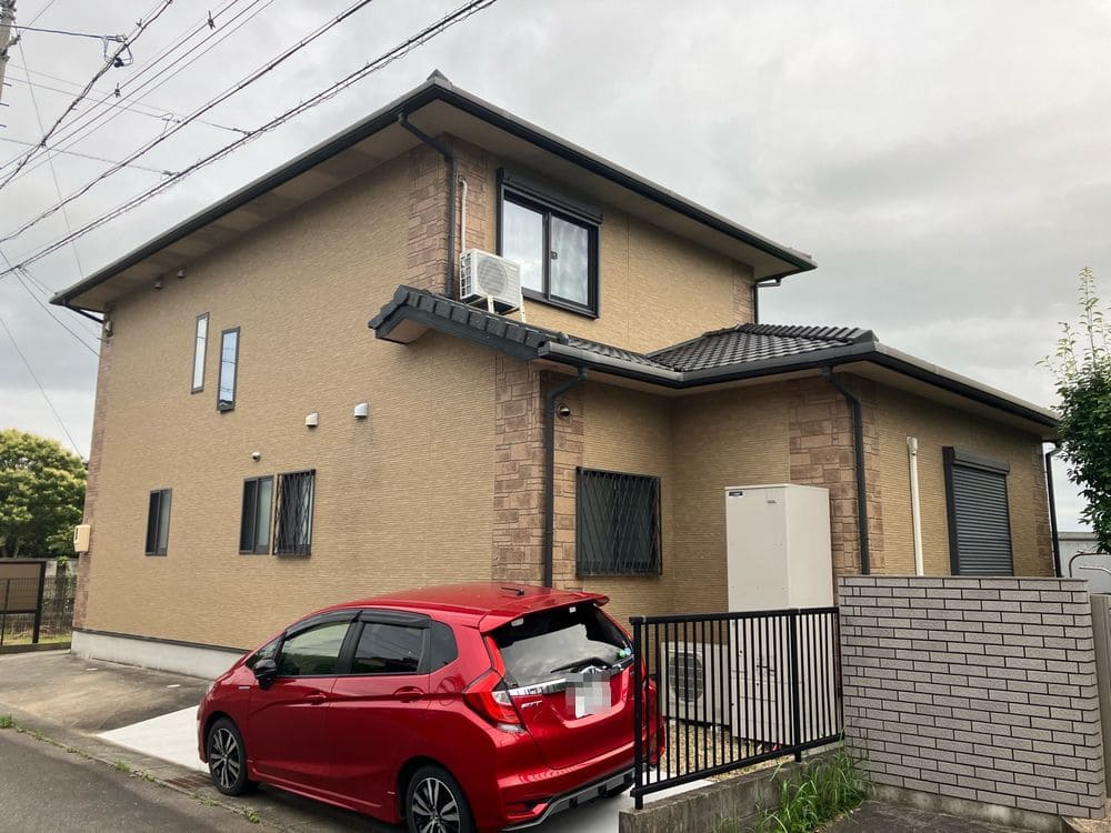 奈良市S様_施工前_外壁全体 (3) 奈良市 外壁塗装 リペイント匠