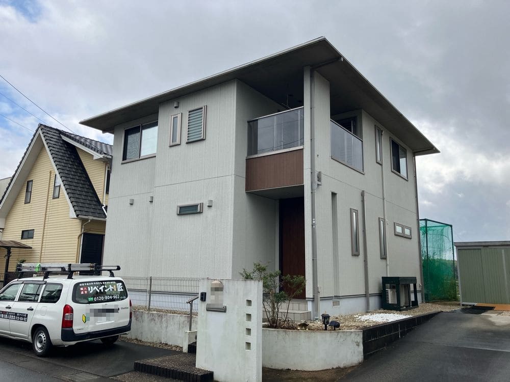 生駒市の外壁塗装をリペイント匠が施工した写真