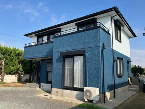施工後_外壁全体-5-500x375 奈良市 外壁塗装 リペイント匠