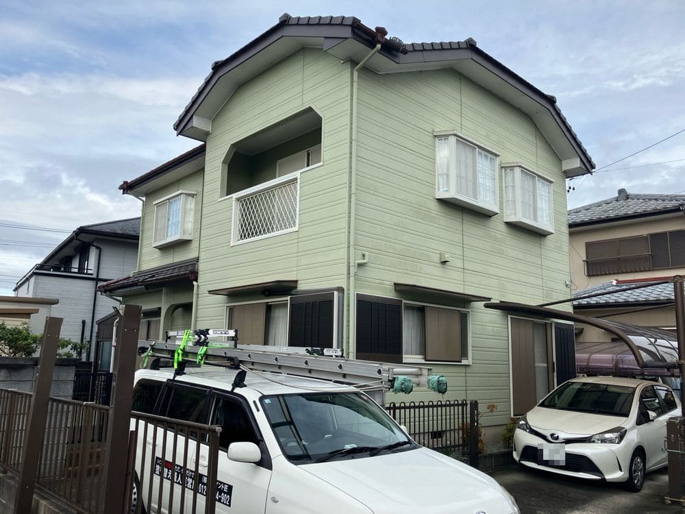 生駒市T様_施工前_外壁全体 (2) 生駒市 外壁塗装 リペイント匠