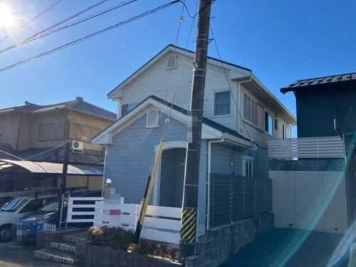 K様(生駒市江島町)施工前_外壁全体-500x375 生駒市の外壁塗装をリペイント匠が施工した写真