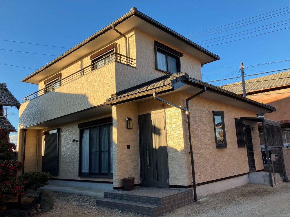 K様(奈良市)施工後_外壁2 奈良市の外壁塗装をリペイント匠が施工した写真